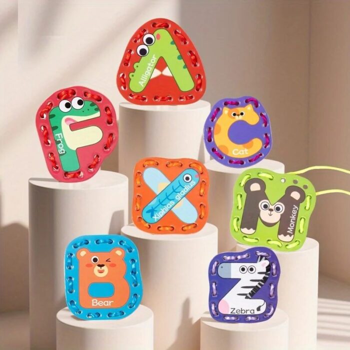 Animal Alphabet Stringing Game for Early Childhood Education - Enhancing Letter Recognition and Fine Motor Skills Through Engaging Play - Image 5