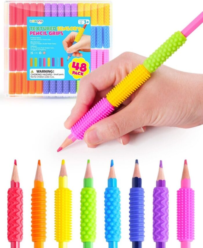 Ultimate 24 Pack Sensory Fidget Toys - Textured Silicone Pencil Grips for Kids & Adults, Perfect for Autism & ADHD Anxiety Relief in Classrooms! - Image 8