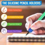 36 Pcs Colorful Silicone Pencil Holders - Cushioned Grips for Comfortable Handwriting, Drawing, and Coloring in School and Office - Image 7