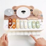 Wooden Montessori Drum Set for Toddlers - Multi-Functional Educational Percussion Kit for Music Development