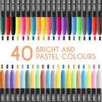 40 Premium Fabric Markers Set - Non-Toxic, Permanent, Fine Point Textile Pens for Creative Designs - Image 3