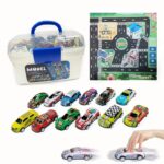 Premium Alloy Children's Metal Power Car Toy Set - 59 Pieces