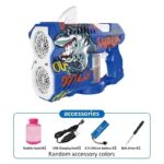 Children's Electric Bubble Gun with LED Lights - Ideal for Outdoor Multiplayer Games, Weddings, and Beach Pool Parties