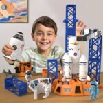 kid with space toys