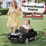 Officially Licensed Shelby GT350 Kids Electric Car - 12V 2WD with Parental Remote Control & Safety Belt - All-Terrain Ride-On Toy - Image 9