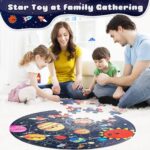 Large 70-Piece Round Floor Puzzles Featuring Solar System Planets for Children Ages 3-6 - Image 5
