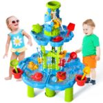 Children's Splash Sand and Water Table - 4-in-1 Outdoor Sensory Play Activity for Summer Fun - Image 7