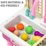 Play Kitchen Sink Toy Featuring Running Water, Dishwasher Functionality, and Enhanced Automatic Water Cycle System - Image 4