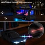 Toy Truck with Trailer - Cast Metal Cybertruck Model Pickup Truck, 1/36 Scale - Image 4