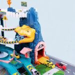 Dinosaur Mountain Climbing Toy Car Ramp Track Set with Colorful Vehicles and Racing Car, Ideal for Young Builders - Image 6