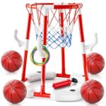 Floating Basketball Hoop for Pool - Summer Water Play Set with 4 Balls for Indoor and Outdoor Fun - Image 4