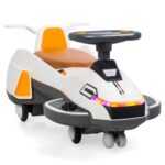 Electric Twist Car with Music and Helmet - 2-in-1 Swing Car with Simulated Engine Function for Children Aged 1-6 Years - Image 2