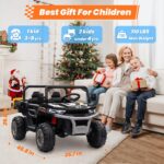 24V Electric Ride-On Dump Truck for Kids, 2-Seater UTV with 2.4G Remote Control, Bluetooth Music, LED Lights, and 24 Volt Battery - Image 7