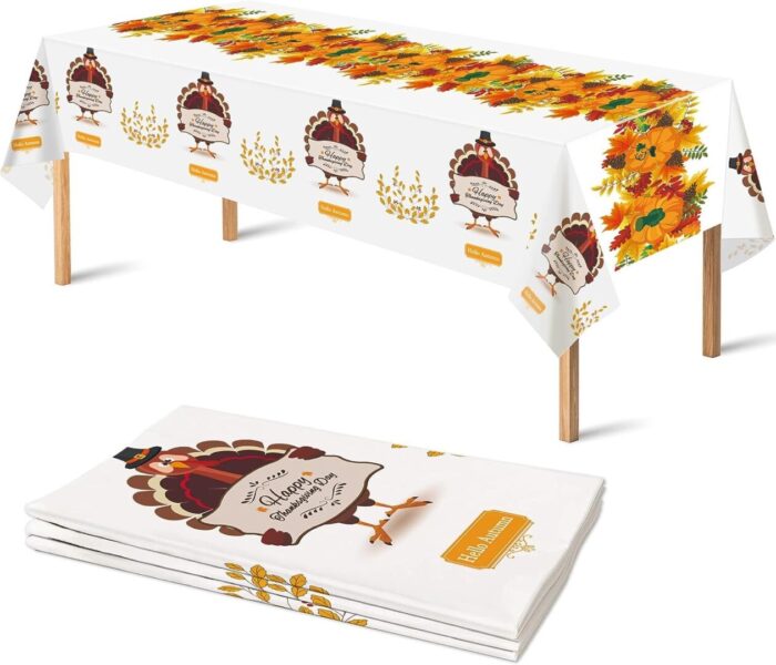 Spooktacular  Halloween Tablecloths - 2 Pack Disposable Plastic Decorations for Indoor & Outdoor Parties! - Image 14