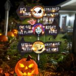Lighted Jack and Sally Yard Signs - Spooky Halloween & Christmas Decor for Your Garden - Perfect Outdoor Lawn Stakes for Parties - Clearance Sale! - Image 2