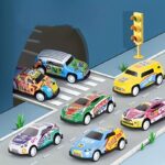 Premium Alloy Children's Metal Power Car Toy Set - 59 Pieces - Image 6