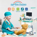 Children's Doctor Set - 26-Piece Pretend Medical Station Toy with Play Stethoscope and Medical Equipment - Ideal Role Play Gift for Aspiring Young Physicians