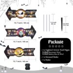 Lighted Jack and Sally Yard Signs - Spooky Halloween & Christmas Decor for Your Garden - Perfect Outdoor Lawn Stakes for Parties - Clearance Sale! - Image 6