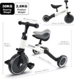 5-in-1 Balance Bike for Children Aged 1 to 3, Toddler Tricycle for Boys and Girls, Ideal for Balance Training and Playtime - Image 5