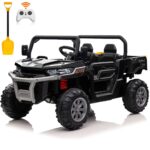 24V Electric Ride-On Dump Truck for Kids, 2-Seater UTV with 2.4G Remote Control, Bluetooth Music, LED Lights, and 24 Volt Battery - Image 2
