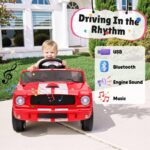 Officially Licensed Shelby GT350 Kids Electric Car - 12V 2WD with Parental Remote Control & Safety Belt - All-Terrain Ride-On Toy - Image 8