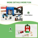153-Piece Wooden Train Set for Children - Image 6