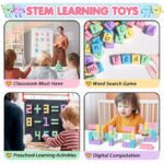 32-Piece Magnetic Building Blocks Set for Toddlers - Essential Educational Resources for Preschool and Sensory Development in Autism - Image 3