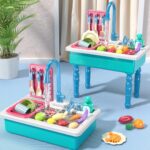 Play Kitchen Sink Toy Featuring Running Water, Dishwasher Functionality, and Enhanced Automatic Water Cycle System - Image 8