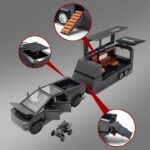 Metal Cast Toy Trucks and Trailer Motorcycles for All Ages, 1/38 Scale Models - Image 4