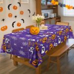 Spooktacular  Halloween Tablecloths - 2 Pack Disposable Plastic Decorations for Indoor & Outdoor Parties! - Image 7