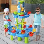 Children's Splash Sand and Water Table - 4-in-1 Outdoor Sensory Play Activity for Summer Fun