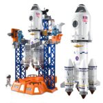 Aerospace Manned Rocket Model Building Blocks Set for Kids - Spacecraft Projection Aviation Toys - Ideal Birthday Gift
