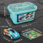 12/50-Piece Set of Pull-Back Mini Race Cars with Storage Box - Ideal Toys for Boys Aged 3-6 Years, Perfect for Birthday Gifts - Image 6