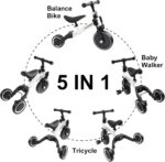 5-in-1 Balance Bike for Children Aged 1 to 3, Toddler Tricycle for Boys and Girls, Ideal for Balance Training and Playtime - Image 2