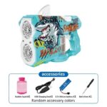 Children's Electric Bubble Gun with LED Lights - Ideal for Outdoor Multiplayer Games, Weddings, and Beach Pool Parties - Image 2