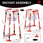 Floating Basketball Hoop for Pool - Summer Water Play Set with 4 Balls for Indoor and Outdoor Fun - Image 5