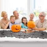 Spooktacular Black Lace Spider Web Halloween Table Runner - Perfect 18x72 Inch Decor for Parties and Dinners - Image 7