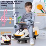 Electric Twist Car with Music and Helmet - 2-in-1 Swing Car with Simulated Engine Function for Children Aged 1-6 Years - Image 5