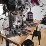 Spooktacular Black Lace Spider Web Halloween Table Runner - Perfect 18x72 Inch Decor for Parties and Dinners - Image 2