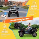 24V Electric Ride-On Dump Truck for Kids, 2-Seater UTV with 2.4G Remote Control, Bluetooth Music, LED Lights, and 24 Volt Battery - Image 4