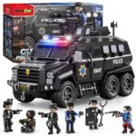 Police-Themed Armored Off-Road Vehicle Toy with Sound and Light Features for Children - Image 2