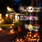 Lighted Jack and Sally Yard Signs - Spooky Halloween & Christmas Decor for Your Garden - Perfect Outdoor Lawn Stakes for Parties - Clearance Sale! - Image 3