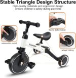 5-in-1 Balance Bike for Children Aged 1 to 3, Toddler Tricycle for Boys and Girls, Ideal for Balance Training and Playtime - Image 4