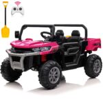 24V Electric Ride-On Dump Truck for Kids, 2-Seater UTV with 2.4G Remote Control, Bluetooth Music, LED Lights, and 24 Volt Battery - Image 8