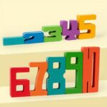 Children's Wooden Number Blocks: Educational Math Game, Preschool Logic Toys, Safe Wood, Kindergarten Learning Resources - Image 4