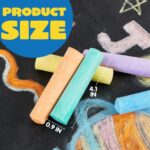 Vibrant 160 PCS Jumbo Sidewalk Chalk Set - Non-Toxic & Washable for Endless Outdoor Fun! Perfect for Chalkboards, Blackboards, and Playgrounds! - Image 5
