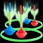 Glow in the Dark Lawn Darts Game Set - Fun Outdoor Activity for Kids and Adults, Perfect for Camping and Family Yard Games