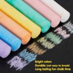 Vibrant 160 PCS Jumbo Sidewalk Chalk Set - Non-Toxic & Washable for Endless Outdoor Fun! Perfect for Chalkboards, Blackboards, and Playgrounds! - Image 3