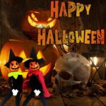 2025 Handmade 14-Inch Halloween Pumpkin Elf Plush Dolls - Perfect for Autumn Harvest & Holiday Tabletop Decor (Set of Green & Red) - Image 4