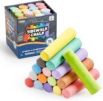 Vibrant 160 PCS Jumbo Sidewalk Chalk Set - Non-Toxic & Washable for Endless Outdoor Fun! Perfect for Chalkboards, Blackboards, and Playgrounds! - Image 8